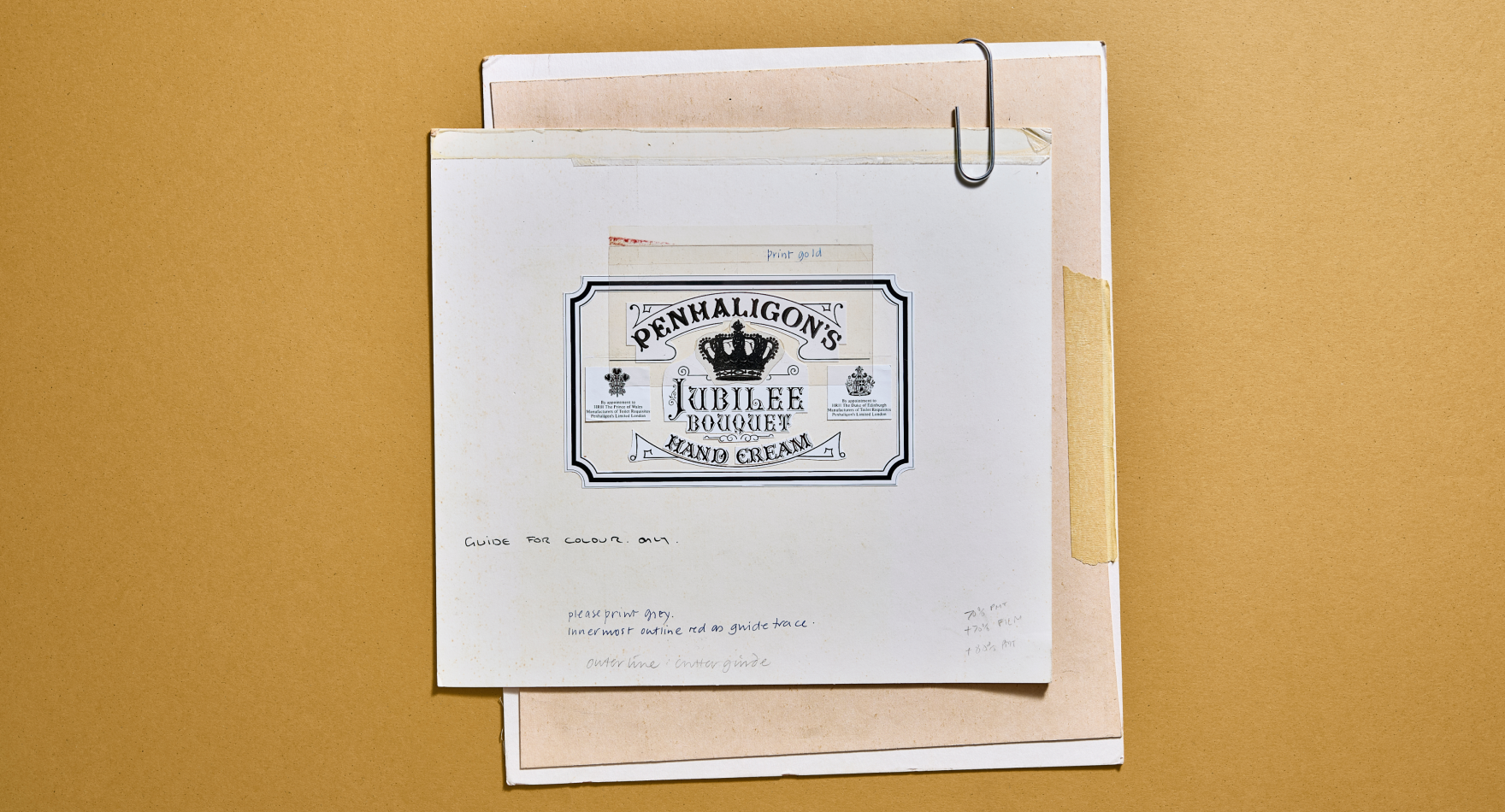 Penhaligons jubilee bouquet hand cream original label designs