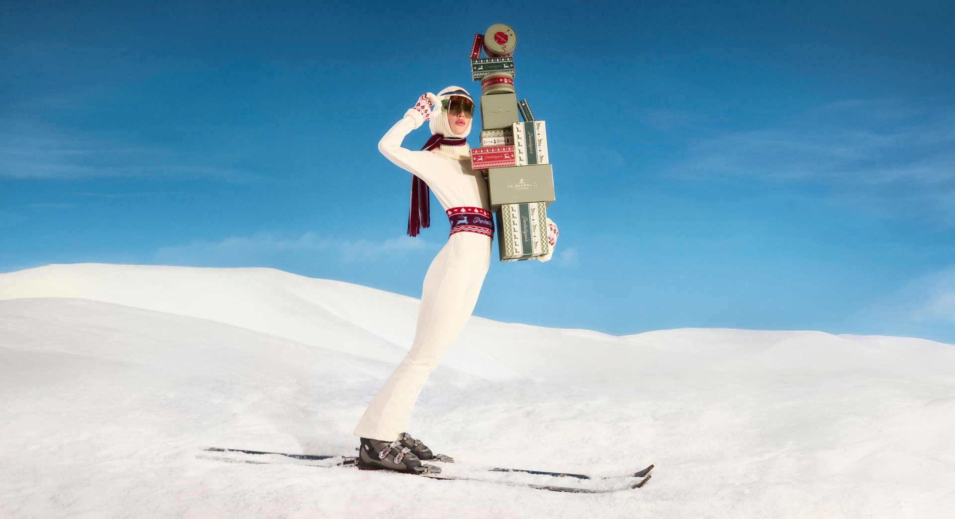 Christmas Wrapped on slope