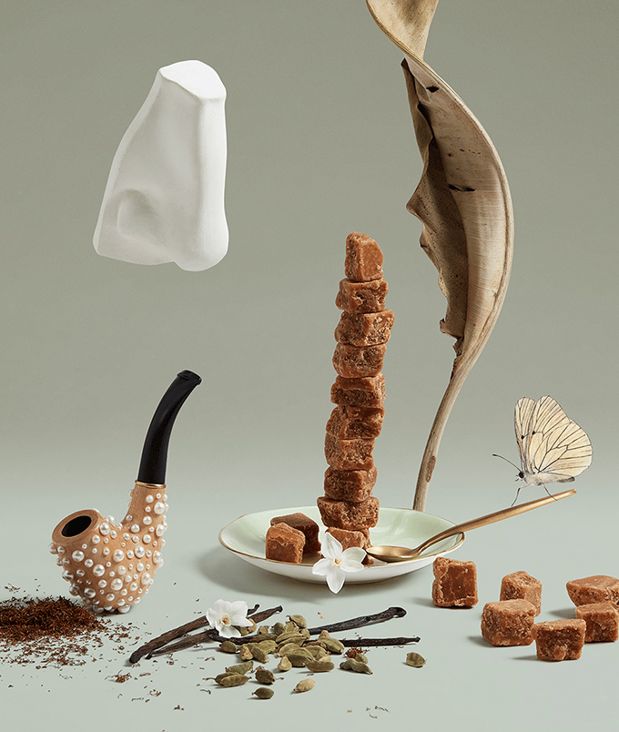 cardamom, salted butter caramel and tobacco