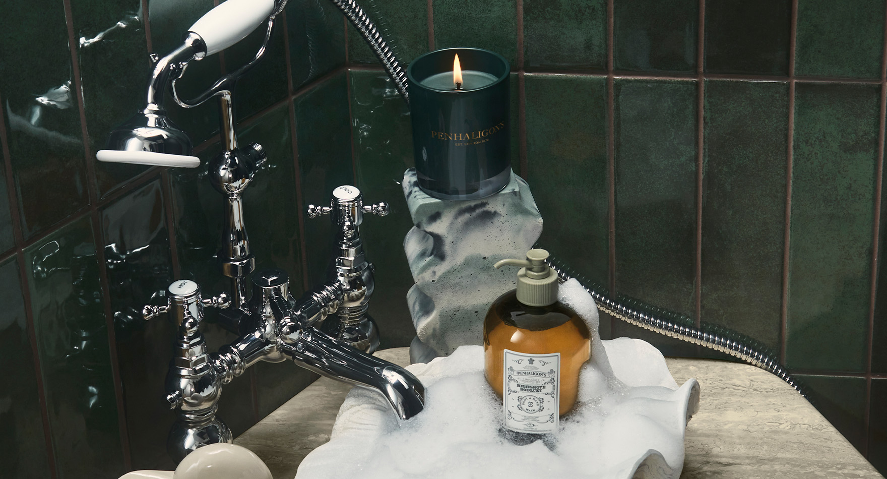 Highgrove Bouquet body wash and candle