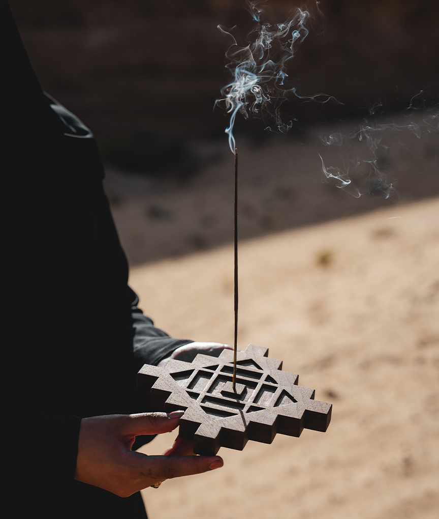 incense in desert