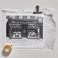 Penhaligons first store photograph in clear file