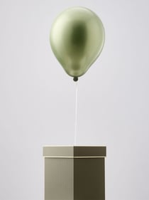Penhaligons gift box with green balloon