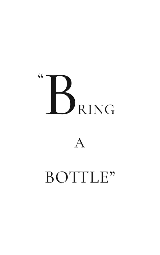 Bring a bottle
