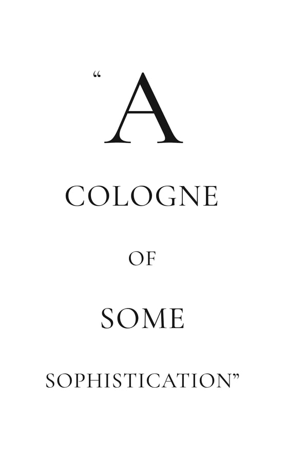 A Cologne Of Some Sophistication quote