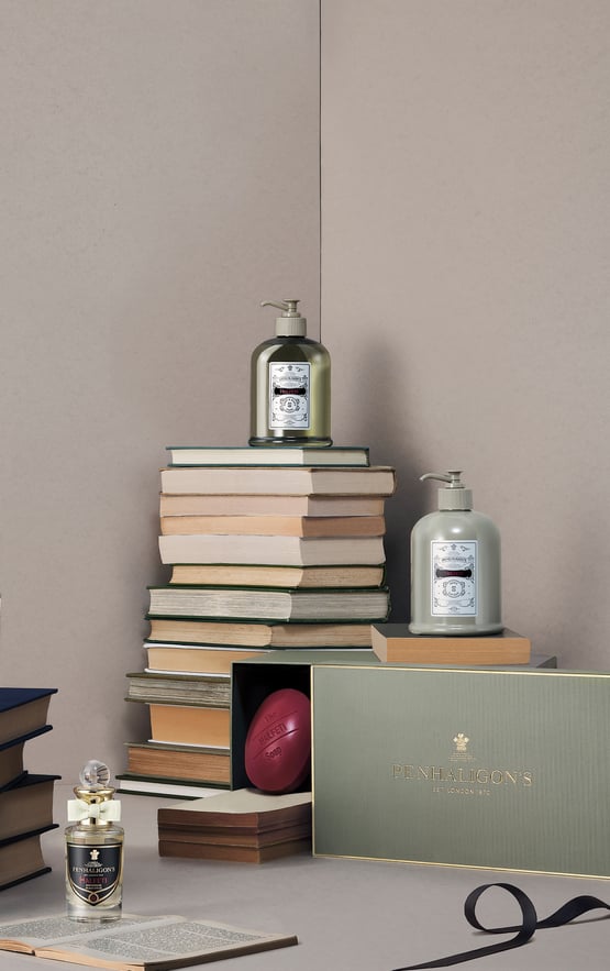 Halfeti collection on stack of books