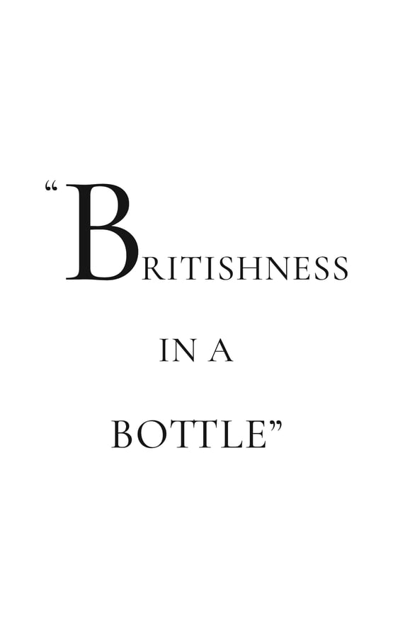 Britishness in a bottle quote card