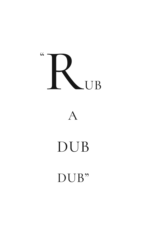 rub a dub dub quote