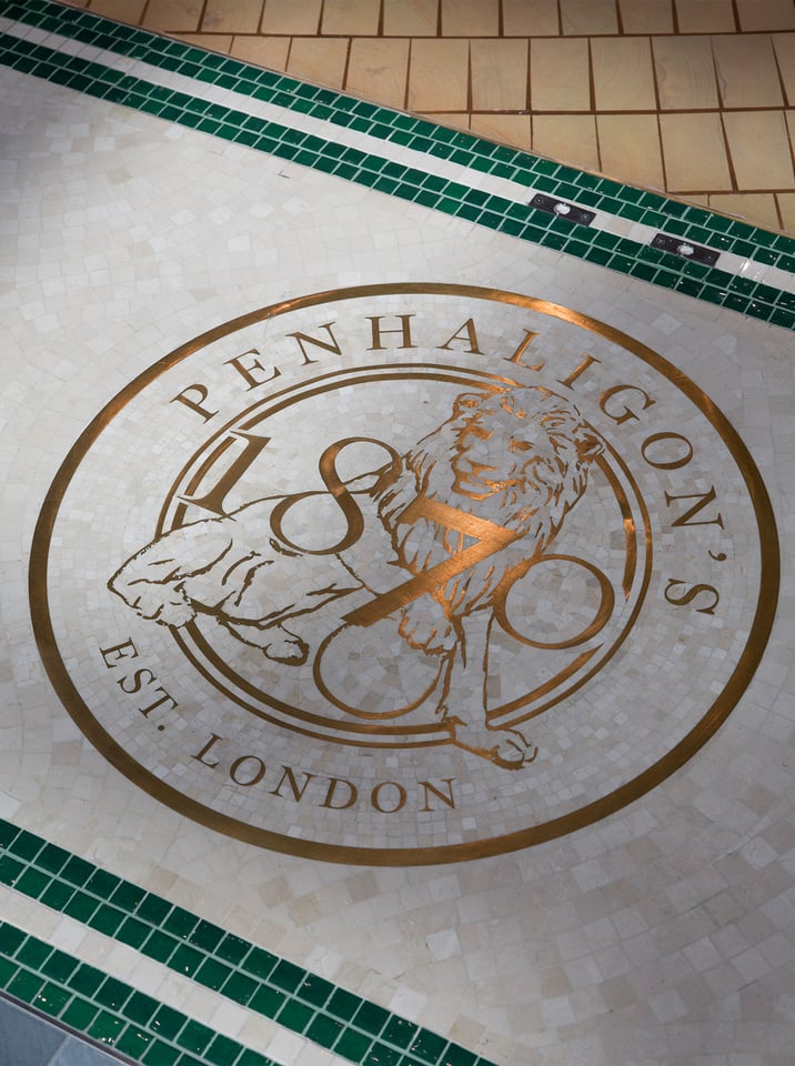 An intricate mosaic entrance