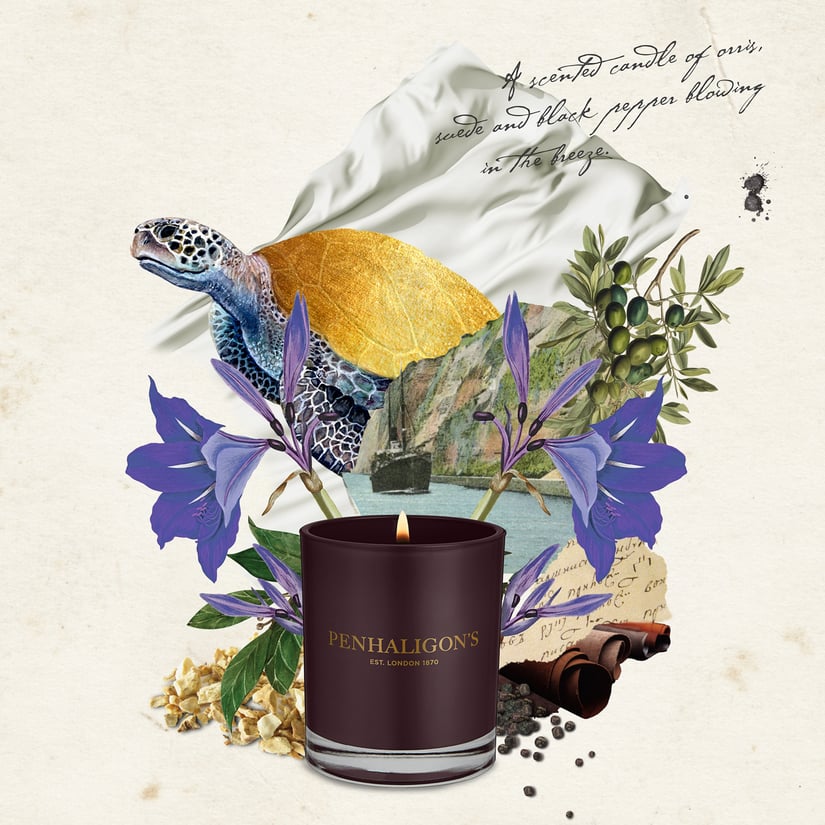 PEN TR CORINTH LINEN CANDLE 200G