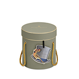With A Cream Ribbon And A Top Hat Tag