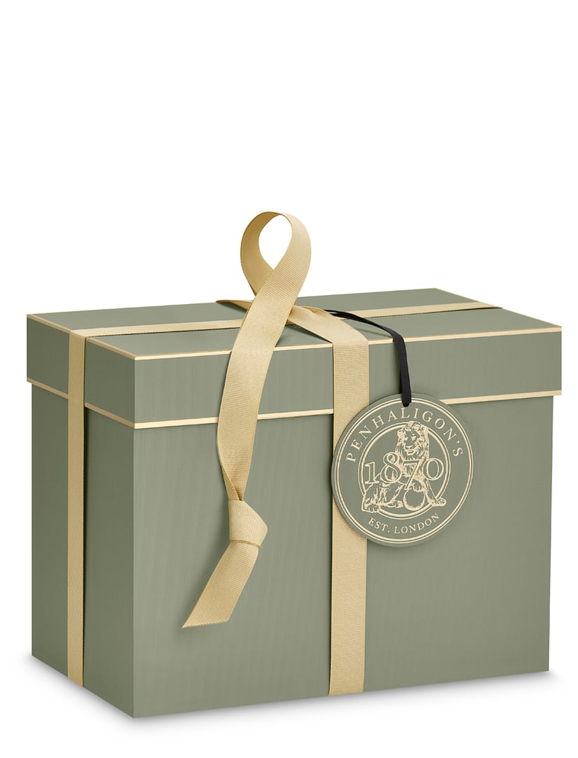Large Box With Cream Ribbon and Tag