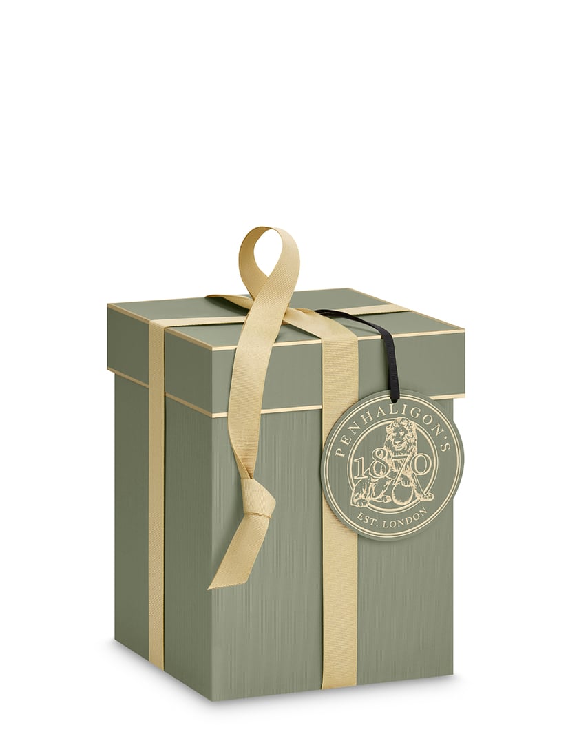 Medium Gift Box With Cream Ribbon And Tag